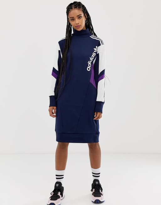 Adidas high on sale neck trefoil dress