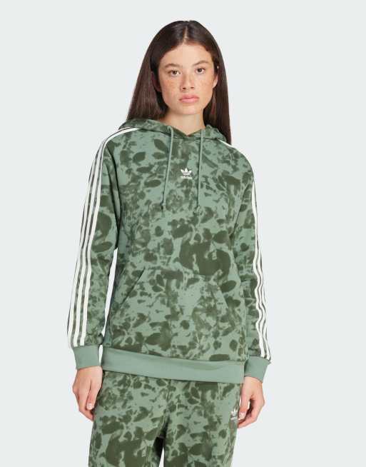 Adidas camo green store hoodie