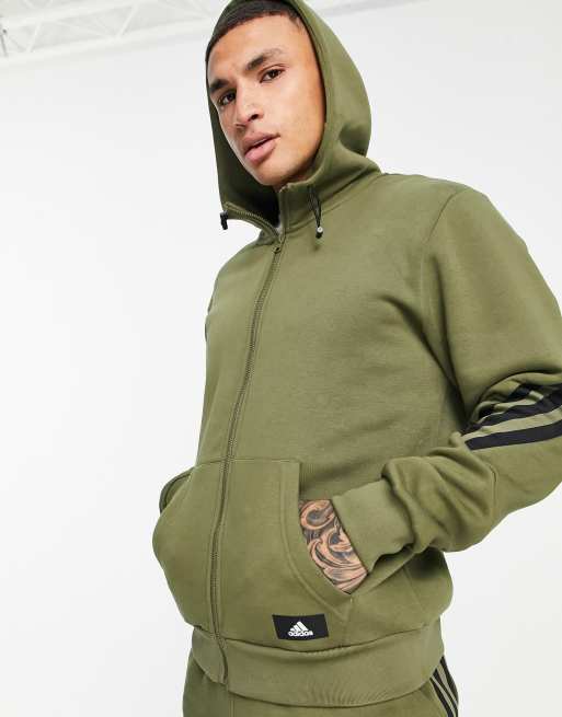 Adidas outline outlet hoodie green