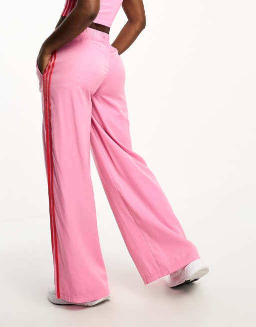 adidas - Island Club - Pantalon de jogging large à trois bandes - Rose, 2 de 4