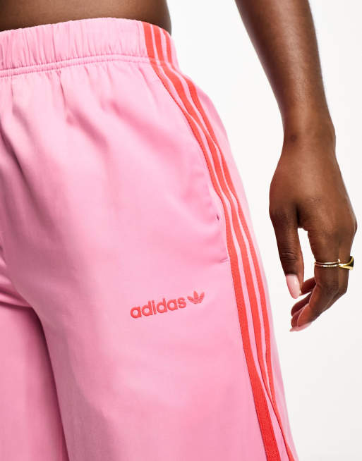 adidas - Island Club - Pantalon de jogging large à trois bandes - Rose, 3 de 4