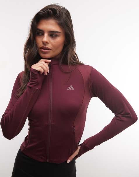 adidas kurtka treningowa Power Essentials w kolorze bordo - view 1