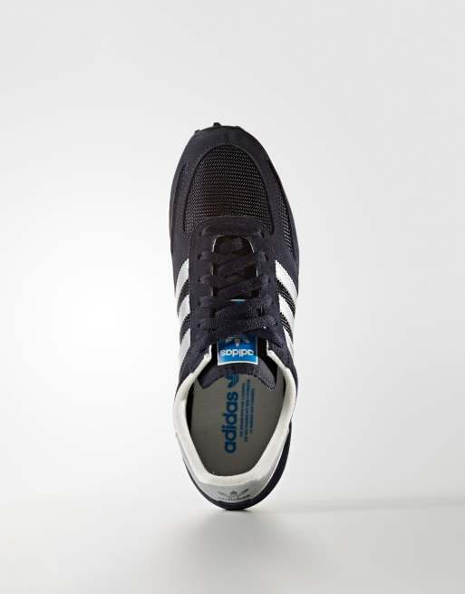 Adidas la shop trainer argento blu