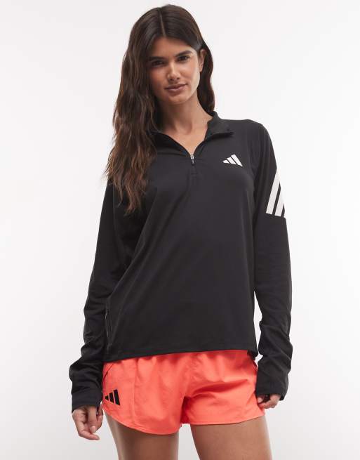 adidas Lauf-Ziptop in Schwarz, 3 von 5