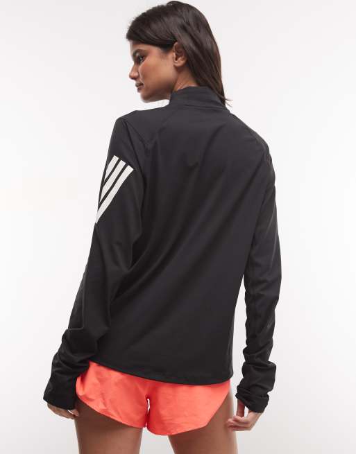 adidas Lauf-Ziptop in Schwarz, 5 von 5