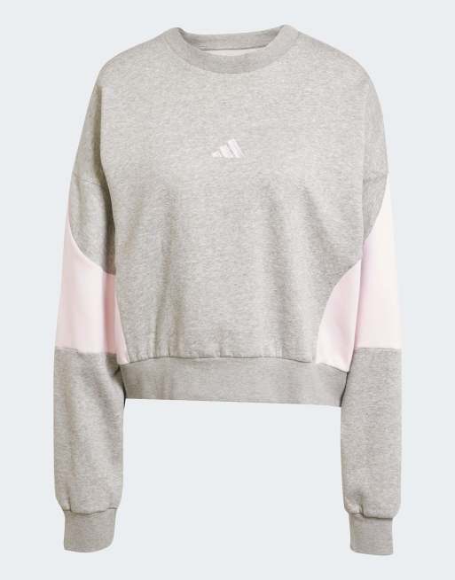 adidas Laziday track suit in medium grey heather, 4 of 4
