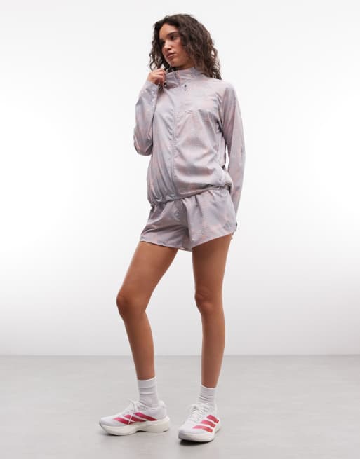 adidas leichte Laufjacke mit grauem Schlangenprint, 2 von 4