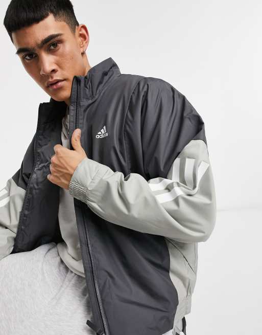 adidas - Lichtgewicht jack in grijs