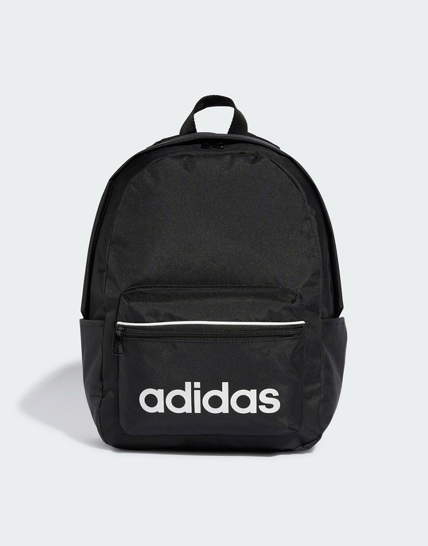 adidas linear essentials backpack in black