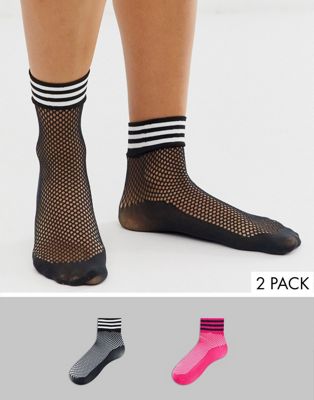 adidas liner mesh socks 2 pack | ASOS