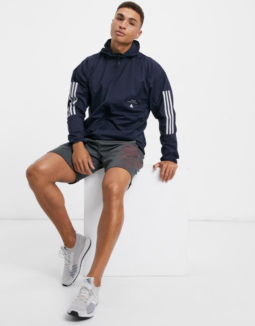 adidas logo jacket in legend ink