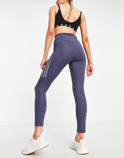 adidas – Löpning – Own The Run – Marinblå 7/8-långa leggings, 2 av 4