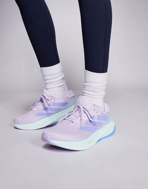 adidas – Löpning – Supernova Rise 2 – Syrenlila och blå löparskor - view 1