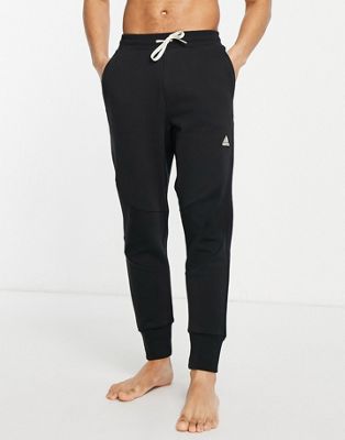 adidas Sportswear Lounge embroidered logo joggers in black