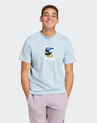 adidas M ALL DAY I TEE in Blue - ASOS Price Checker