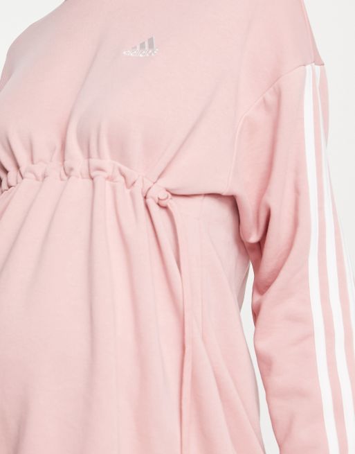 adidas Maternity - Sportswear - Felpa con cappuccio rosa, 4 di 4