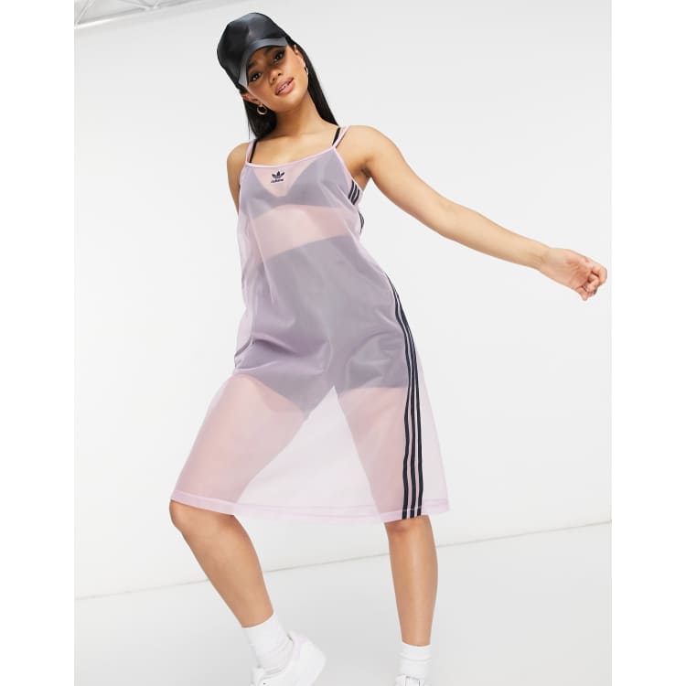 adidas Mesh Dress in purple | ASOS