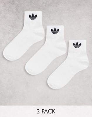 adidas mid ankle socks in white | ASOS
