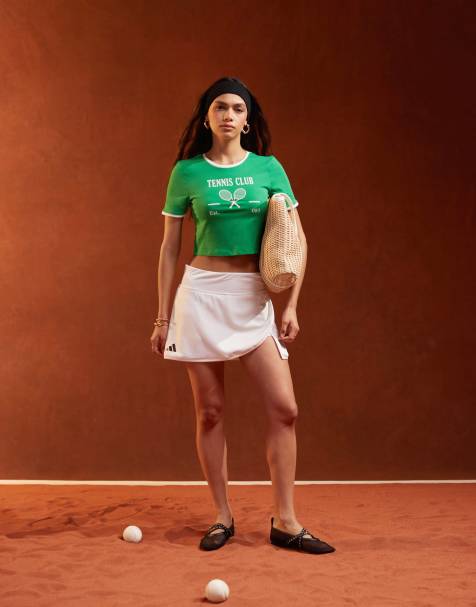 adidas - Mini-jupe de tennis - Blanc - view 1