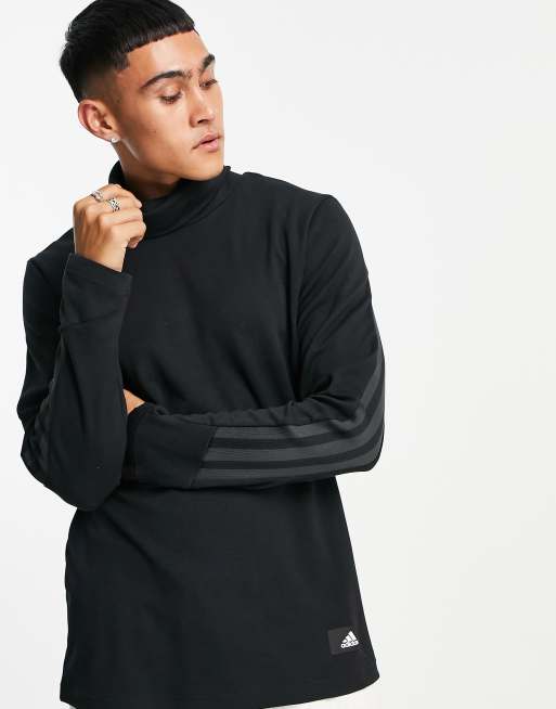 olie hoofdpijn Scheiding adidas mock neck long sleeve top in black | ASOS