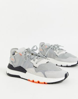 Adidas - Nite Jogger - Herre sneakers i grå solar orange