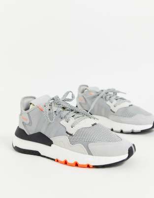 adidas grey and orange trainers