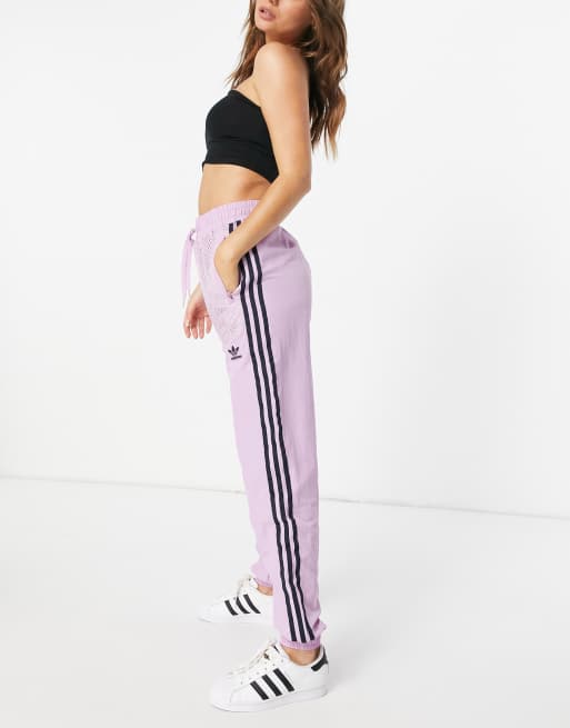 | adidas pants in purple ASOS nylon