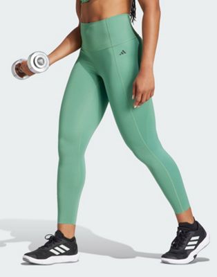 adidas Optime Power 7/8 leggings in green