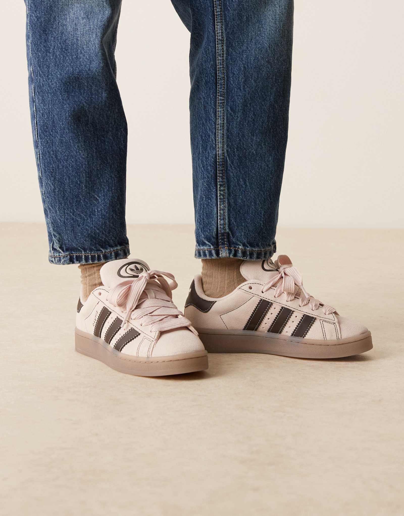 кроссовки adidas Orginals Campus 00s светло-розового и коричневого цветов