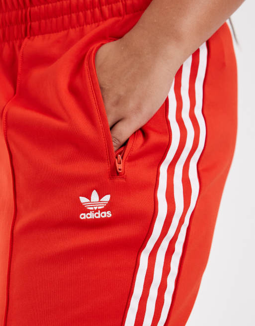 adidas Orginals Plus trackies in red, 5 of 5