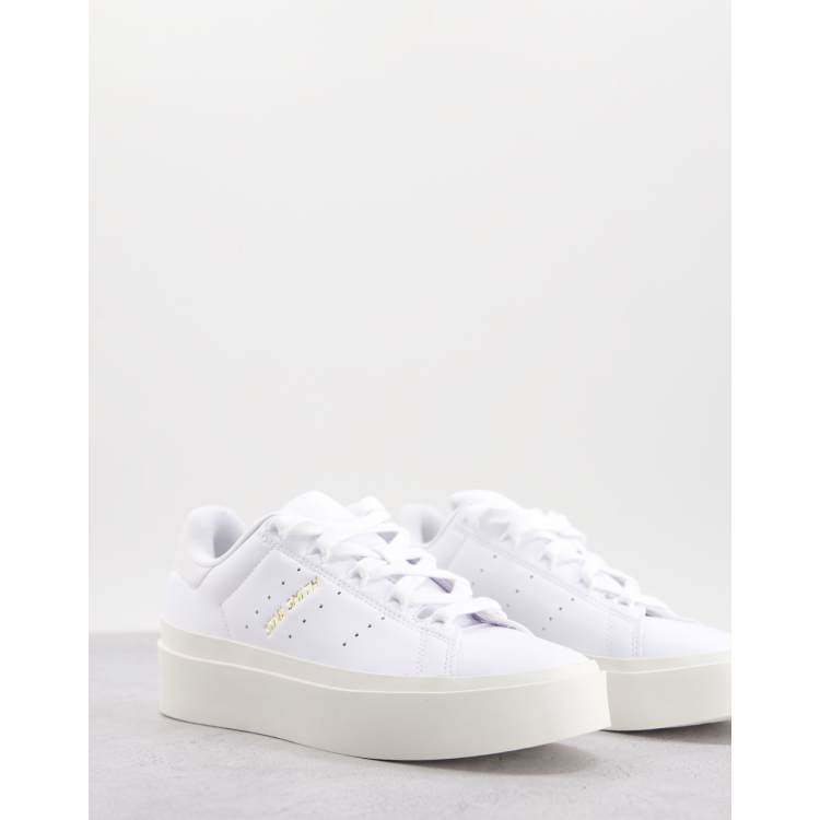 adidas Origianls Stan Smith Bonega platform trainers in white | ASOS