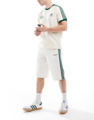 adidas Originals adidas Original 80s 11 inch bermuda shorts in off white