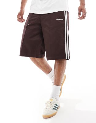 adidas Originals adidas Original 80s 11 inch bermuda shorts in shadow brown