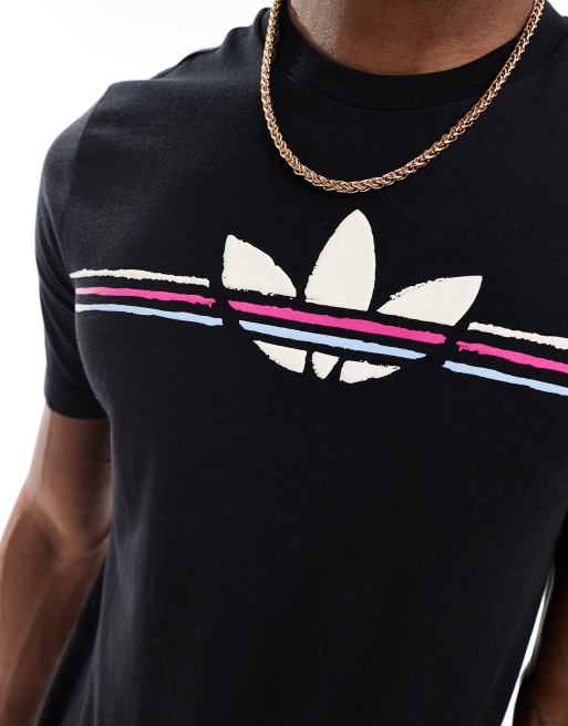 正品 adidas 80S Graphic Logo T-shirt アディダスTシャツ adidas Original 80s graphic logo tee in black | ASOS
