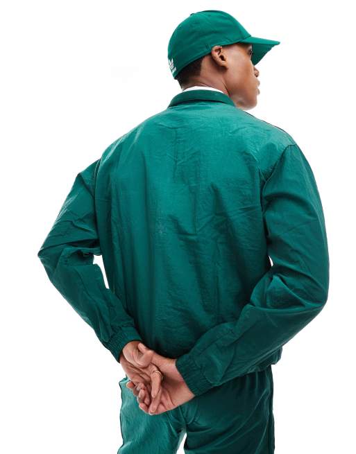 adidas Original 80s woven track top in collegiate green, 4 of 4