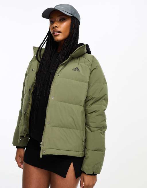 Adidas originals jacket khaki hotsell