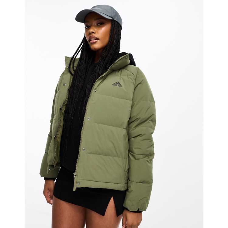 Olive green adidas hot sale outfit women's