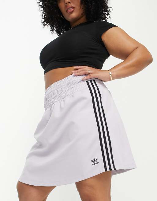 adidas Original Plus always original mini skirt in grey ASOS