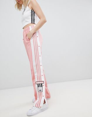 adidas 3 stripe pink track pants