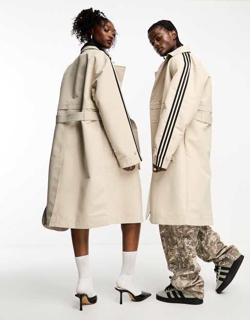 Adidas 3 cheap stripe coat