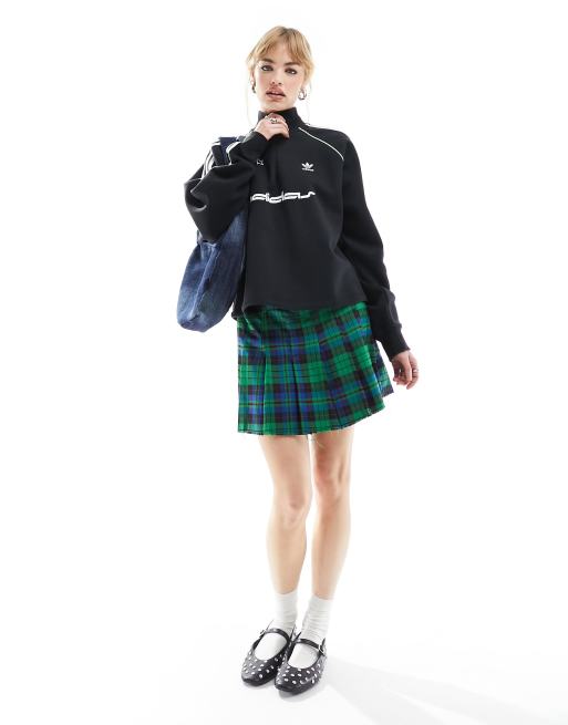 Adidas tartan hot sale sweatshirt