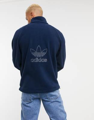 navy quarter zip fleece