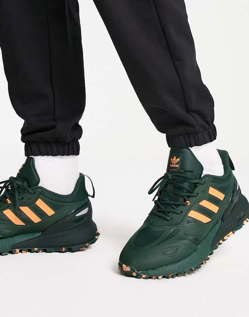 Adidas green store and orange