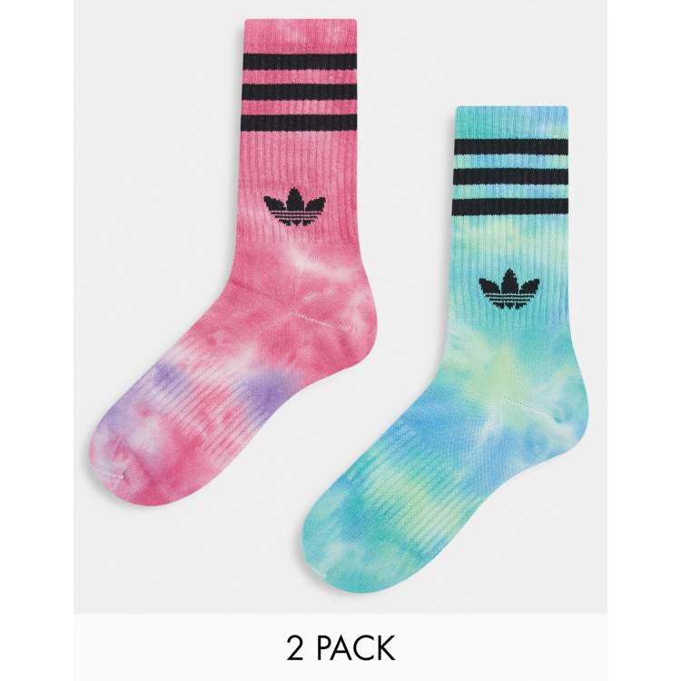 adidas Originals pack of tie-dye socks in multi ASOS