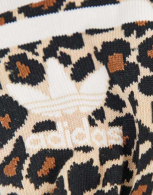 adidas Originals 2 pack socks in leopard print , 3 of 4
