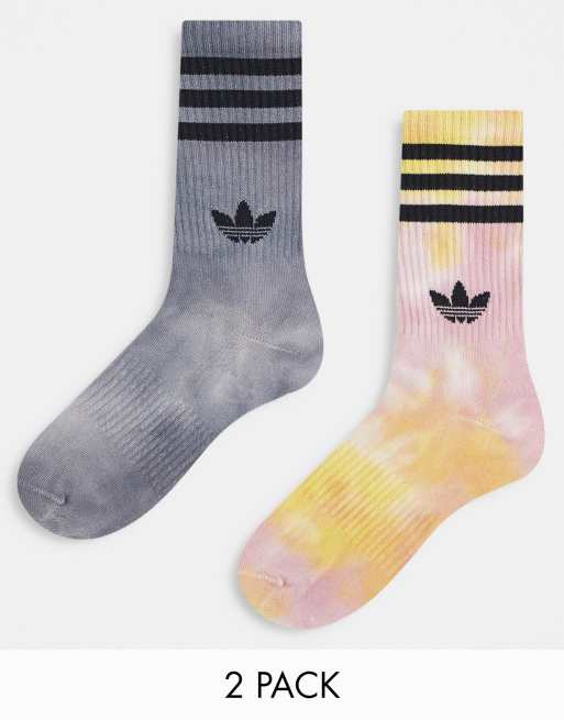 Quiksilver Tie Dye socks in white/beige Exclusive at ASOS