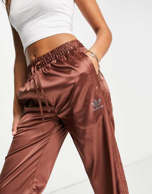 Satin Wide Leg Track Pants by adidas Originals Online