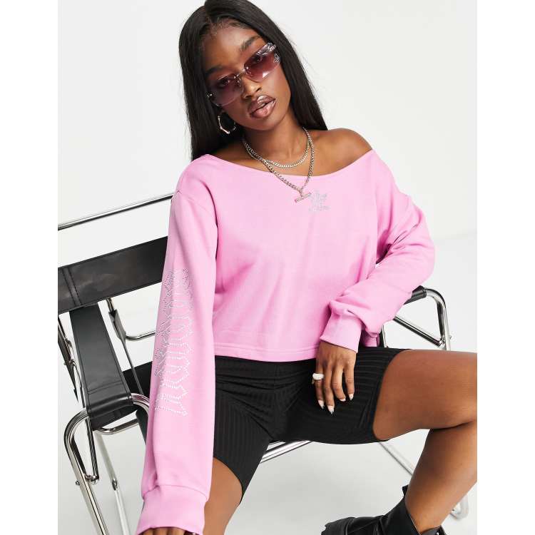 Adidas cheap pink pullover