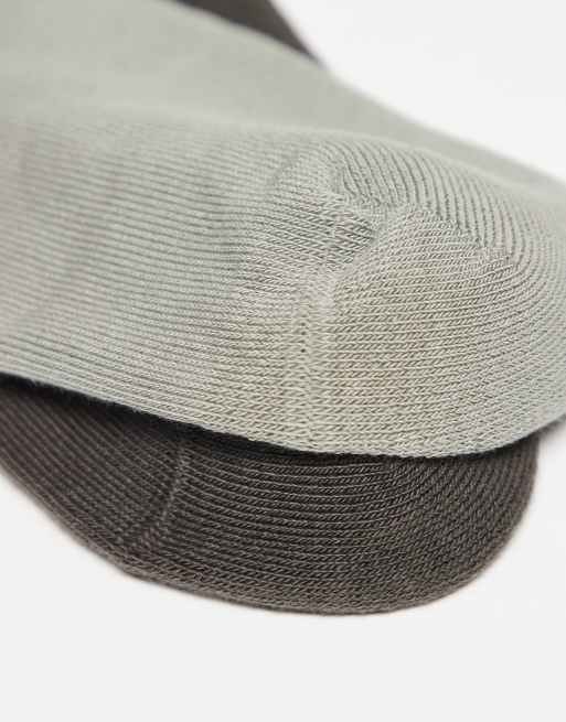 adidas Originals – 2er-Pack Crew-Socken in Grau und Khaki, 3 von 3