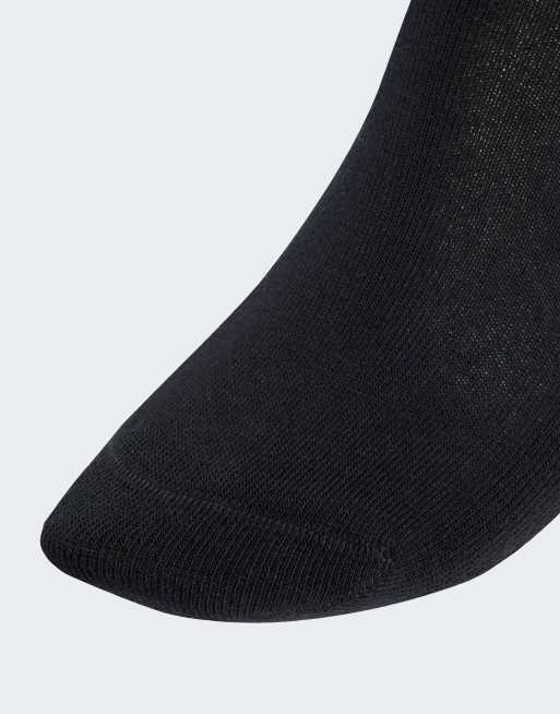 adidas Originals – 2er-Pack Kniestrümpfe in Weiß und Schwarz mit den 3 Streifen, 3 von 3
